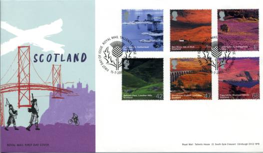 GB FDC - Scotland on Stamps