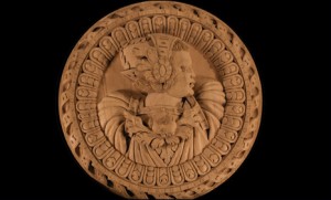 A series of 0s, Is and IIs appear on the Stirling Head, which would have graced the ceiling of the Royal Palace| Source:http://news.bbc.co.uk