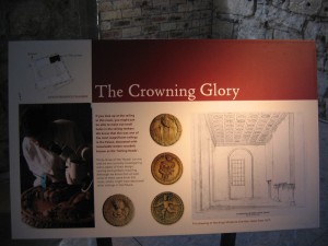 Oak wodden medallion from Stirling Castle