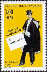 Arsene Lupin - Timbre Republique Francaise - 1996 - Detectives