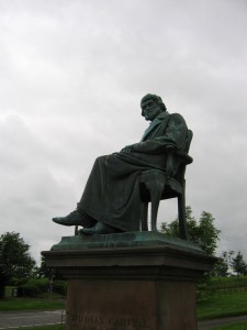 Carlyle’s statue, Ecclefechan Scotiana 2004