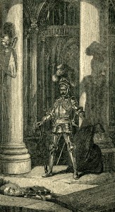 The Lay of the Last Minstrel Deloraine Knight illustration