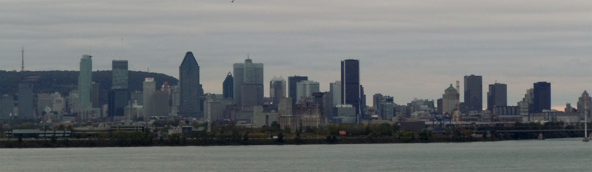 Panoramic view of Montreal skyscrapers, Province of Quebec