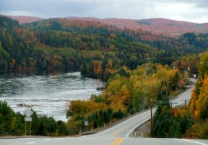 St Augustin- Lac Bouchette Autumn Road Province of Quebec Scotiana October 2010