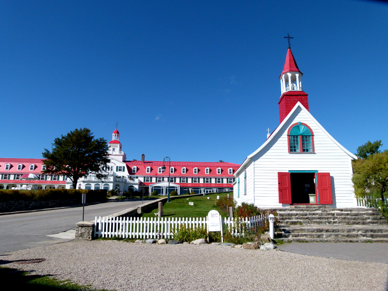 Tadoussac Chapel  and Hotel Quebec PQ