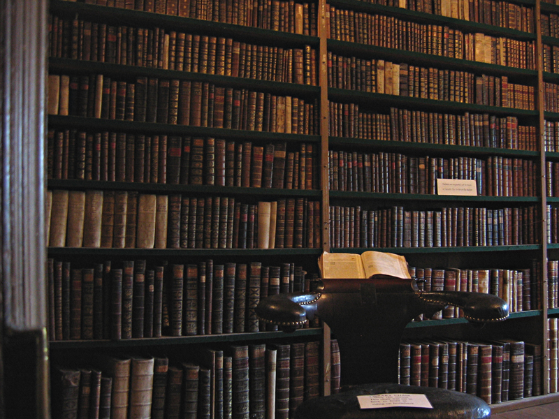 Traquair House, Innerleithen, Scottish Borders, The Library, Scotiana 2006 