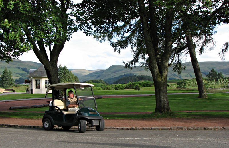 Gleneagles golf caddy Auchterarder Perth and Kinross Scotland  © 2007 Scotiana