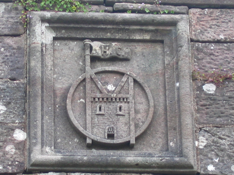 Hoddom Castle carved coat of arms Dumfries & Galloway Scotland © 2004 Scotiana