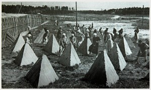 Anti-tank barriers on the outskirts of Leningrad - Dear Allies Margaret Henderson - Monklands District Libraries 1988