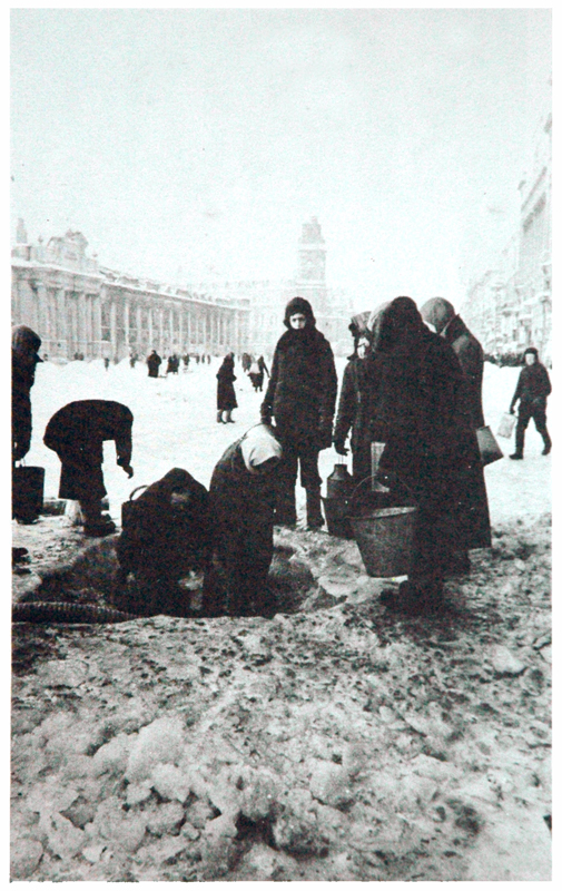 Women in Leningrad obtaining water in the street - Dear Allies Margaret Henderson - Monklands District Libraries 1988 