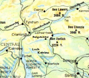 Mapping of Glens in the MacGregor Homeland