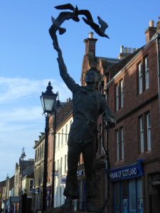 The statue of John Muir as a boy in Dunbar © 2012 Scotiana