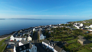 Port Charlotte Islay Bebop drone aerial view © 2015 Scotiana