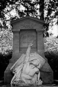 Jules Verne's tomb in Amiens, North of France