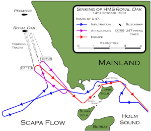 Infiltration of Scapa Flow by U-47 Wikipedia .svg