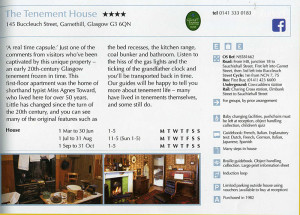 The Tenement House in Glasgow - NTS 2015 brochure