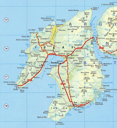 Islay map © The Royal Scottish Geographical Society | Scotiana