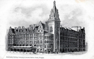 Glasgow Central Station Hotel old postcard