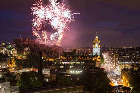 Fireworks in Edinburgh