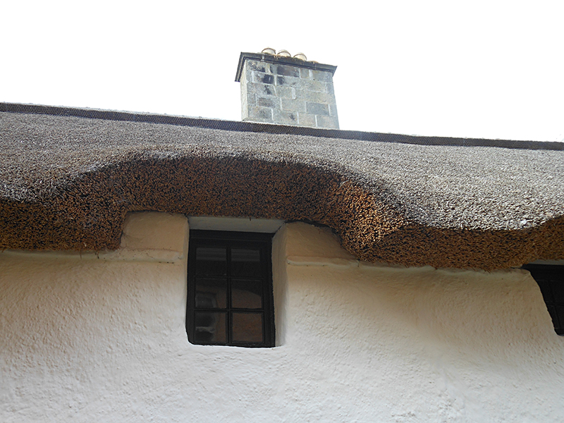 Cromarty Hugh Miller's Cottage thatched roof © 2012 Scotiana