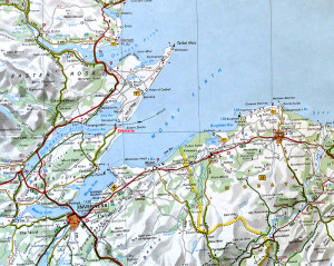 Moray Firth Michelin Scotland map