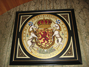 Falkland Palace Mary Queen of Scots' coat-of-arms © 2006 Scotiana