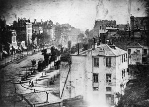 Boulevard du Temple Paris Daguerreotype Louis Daguerre 1838