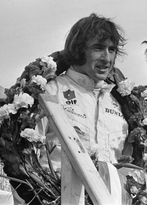 Jacquie Stewart at the 1969 Dutch Grand Prix.