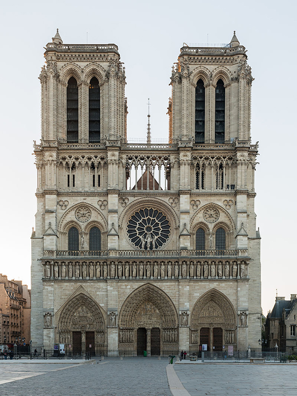 Cathédrale Notre-Dame de Paris Northwest view at sunrise Wikipedia