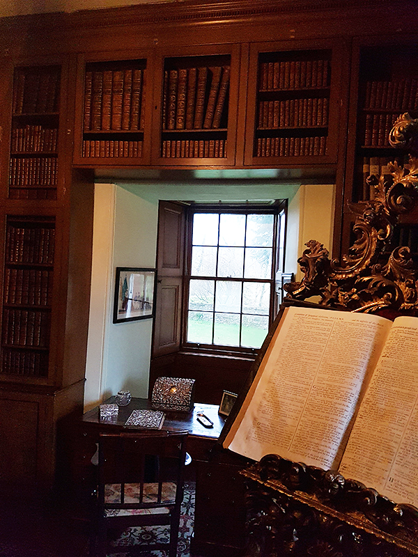 Thirlestane Castle Small Library with its rococo lectern © 2019 Scotiana