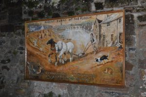 Robert Burns mural outside Burns' s House Dumfries © 2012 Scotiana