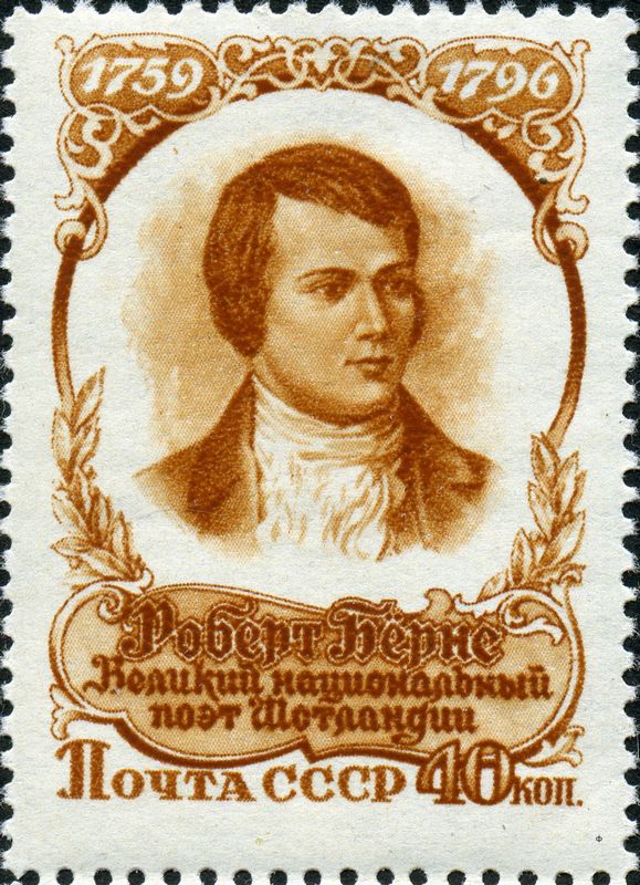 Robert Burns stamp USSR 1956