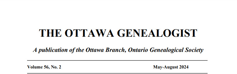 The Ottawa Genealogist TOG