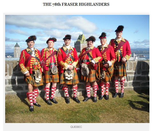 78th_fraser_highlanders quebec